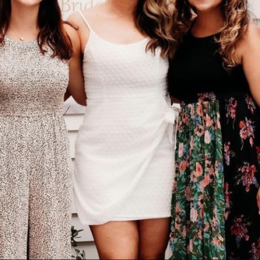 Lulus Stole Your Love White Swiss Dot Faux-Wrap M… - image 3